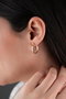 Heliophilia Silver Pendientes de Plata de Ley con Recubrimiento de Oro